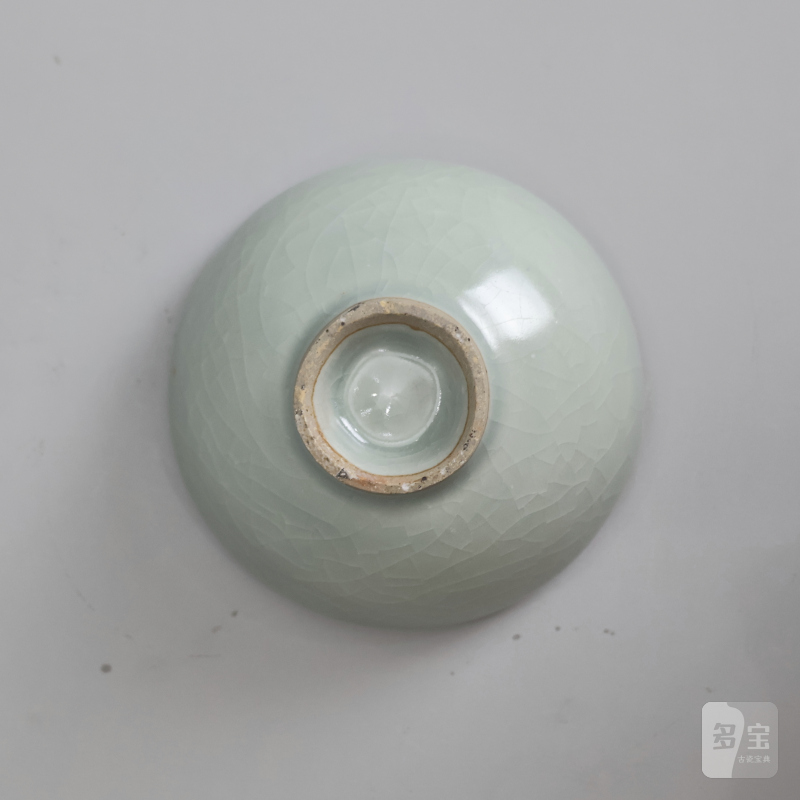 明代 龙泉窑粉青釉泡泡盏 - 图9
